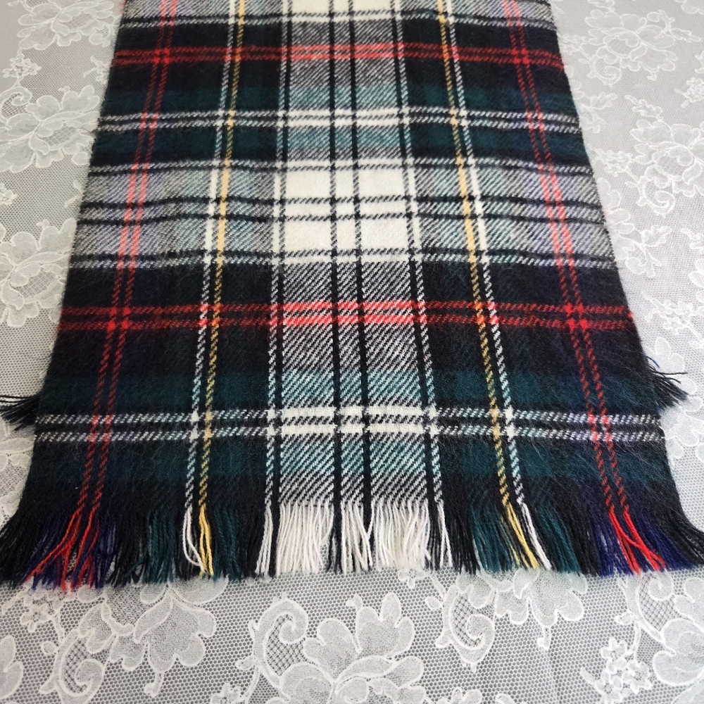 Vintage Plaid Cashmere Feel Acrylic Unisex Scarf